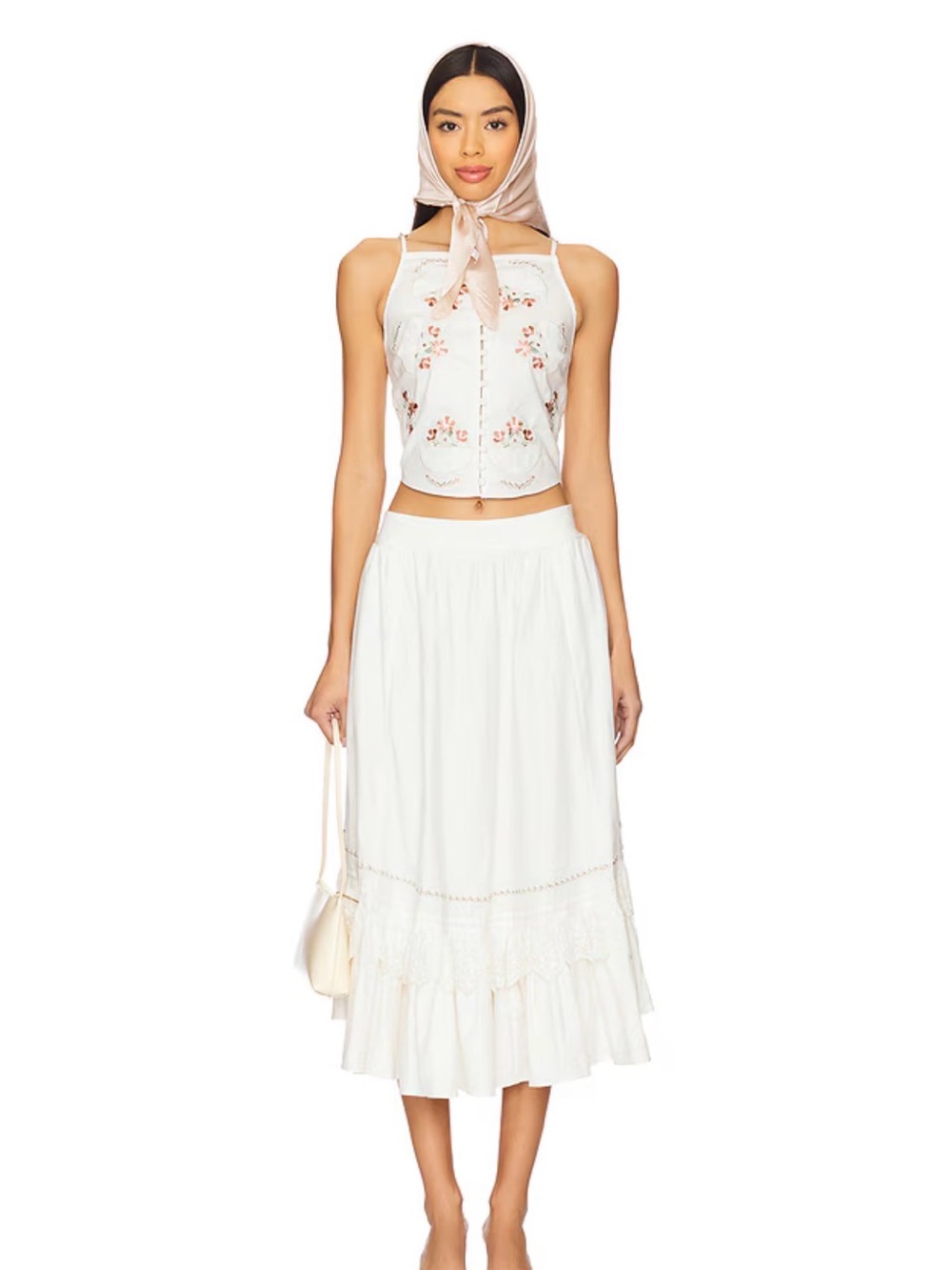 Free People
Maeberrie
Embroidered Crop Top and Skirt Set
